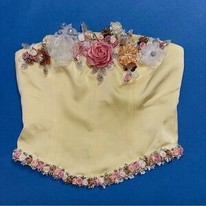 Fillyboo Peaches and Pearls bustier top
